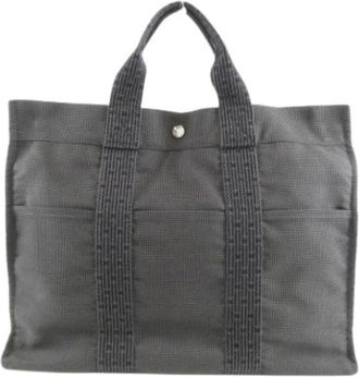Herm&egrave;s Pre-owned Vintage Tote Bag - Dames - Vintage Shopper - Grijs - ONE Size - Vintage