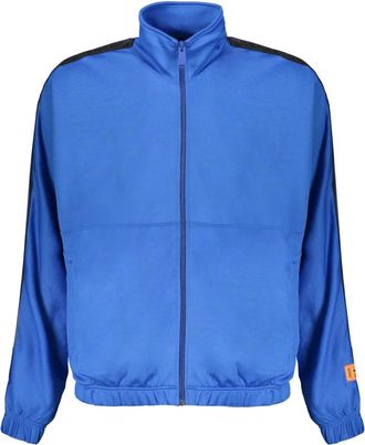 Heron Preston Full-Zip Techno Fabric Sweatshirt - Heren - Vesten met rits - Blauw - S - Katoen - Hoodies & sweatvesten