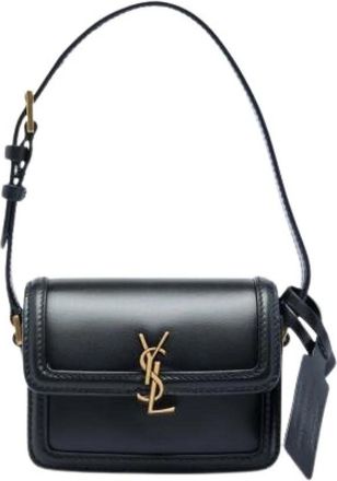 Saint Laurent Pre-owned Solferino Schoudertas - Dames - Vintage Schoudertas - Zwart - ONE Size - Leer - Vintage