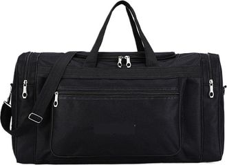 Generic Compatible For Travel Duffel Bag Carry On Luggage Tote Large Capacity Weekender Gym Sport Holdall Overnight Pouches(Black B)