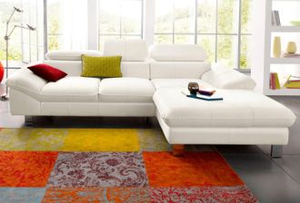 Cotta Ecksofa »Driver L-Form« mit Kopfteilverstellung, wahlweise mit Bettfunktion & Bettkasten