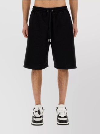 Off-white logo-print bermuda shorts