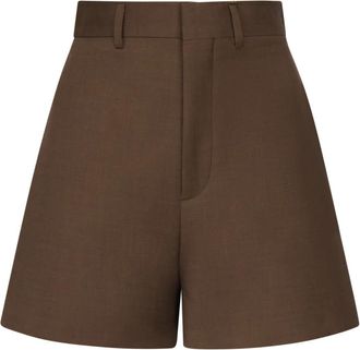 Nineminutes Bruine Tennis Shorts Fresco Lana - Dames - Bermuda - Bruin - XS - Korte Broeken