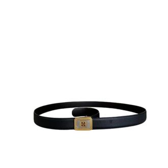 Givenchy Pre-owned Slim Leren Riem - Dames - Vintage Accessoires - Zwart - ONE Size - Leer - Vintage