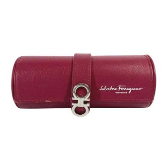 Ferragamo Pre-owned Accessories, female, Red, Size: ONE SIZE Pre-owned Leather home-office