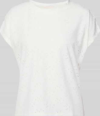 Only Relaxed Fit T-Shirt mit Ausbrenner-Effekt Model SMILLA in Offwhite, Gr&ouml;&szlig;e XL