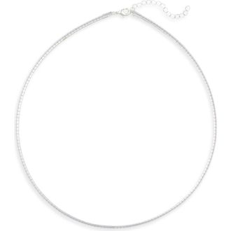 Nordstrom Rack Demi Fine Omega Chain Necklace in Silver at Nordstrom Rack
