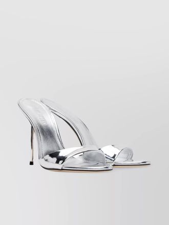 PARIS TEXAS lidia mule stiletto heel leather sandals