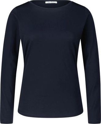Stefan Brandt Klassiek langemouwenshirt - Dames - Longsleeves - Blauw - XS - Tops