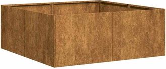 vidaXL Jardinera oxidada acero corten 80x80x30 cm vidaXL