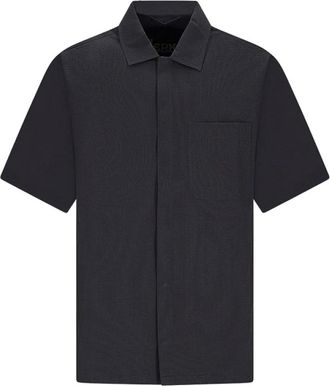 Herno Stijlvolle Shirt voor Mannen en Vrouwen - Heren - Korte mouwen Overhemden - Blauw - M - Overhemden