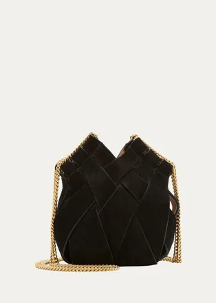 Ulla Johnson Charlotte Mini Woven Crossbody Bag with Chain