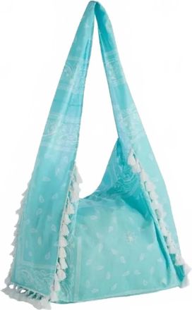 Shiraleah Womens Jane Hobo Bag In Turquoise & White
