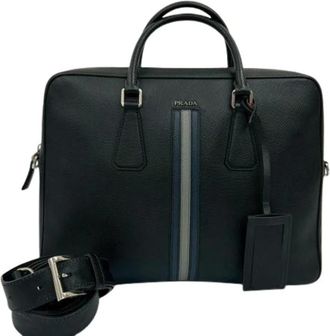 Prada Pre-owned Handbags, female, Black, Size: ONE SIZE Pre-owned Vintage Handbag