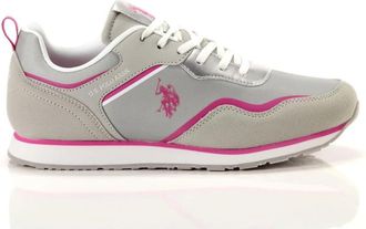 U.S.Polo Association Grijze Roze Slip-On Sneakers Trendy Stijl - Dames - Sneakers - Roze - 35 EU - Su&egrave;de - Schoenen
