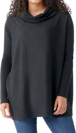 Smartwool Womens Edgewood Poncho Sweater In Charcoal