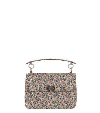 Valentino Garavani Beige Rockstud Spike Medium Shoulder Bag