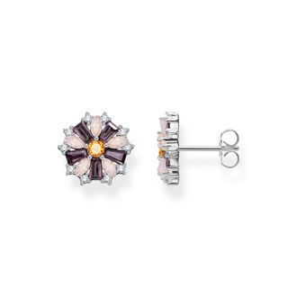 Thomas Sabo Thomas Sabo Ohrstecker Blume farbige Steine silber mehrfarbig H2169-347-7