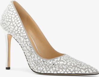 Michael Kors Elyse Embellished Metallic Pump