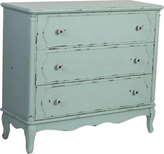 Wanderlust Deco C&oacute;moda de madera de 3 cajones 100x38x86.5h cm