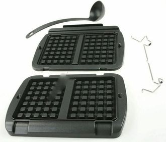 T-fal Juego De 2 Placas Para Gofres + Cuchar&oacute;n Xa723812, Xa724810 Tefal