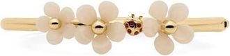 Kate Spade New York flower cuff bracelet in White at Nordstrom
