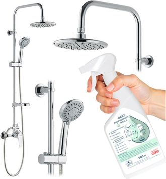 OEM Set De Ducha Enna Con Grifo Cromado + Vinagrera Dom&eacute;stica