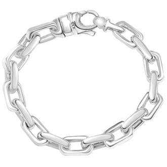 Pompeii3 Mens 14k Gold (89gram) or Platinum (167gram) 9.5mm Link Bracelet 8.5