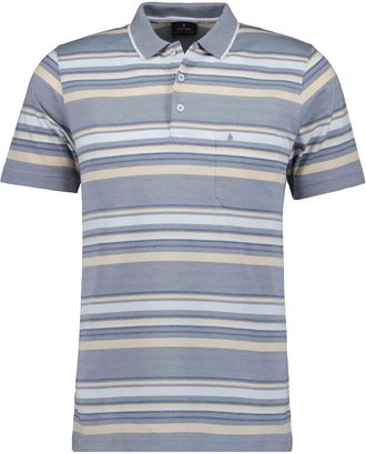 Ragman Poloshirt RAGMAN, Herren, Gr. XXL, silber, 70% Baumwolle 30% Polyester, regular fit, ohne Ausschnitt, Shirts Poloshirt