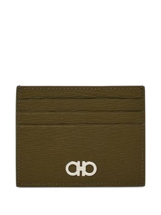 Ferragamo Gancini credit card holder - Green