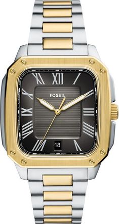 Fossil Crosby Bracelet Watch, 42mm x 30mm in Two Tone at Nordstrom