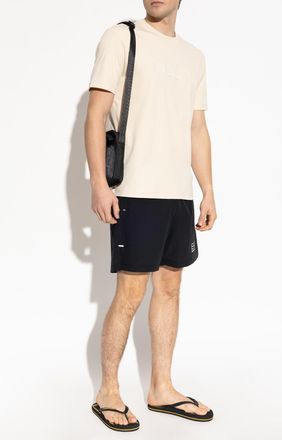 Emporio Armani T-shirt With Logo, Mens, Cream