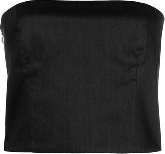 Gauge81 Lica strapless top - women - Polyester - 40 - Black