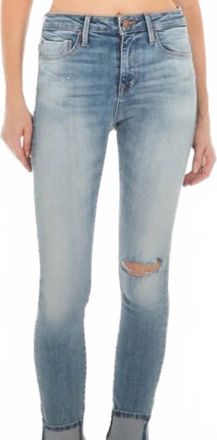 Fidelity Gwen High Rise Ankle Jean In Ripper Blue