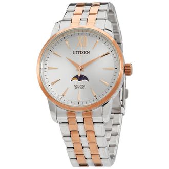 Citizen Quartz Moonphase Silver Dial Mens Watch AK5006-58A
