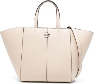 Tory Burch Mcgraw leather tote bag - women - Calf Leather - OS - Neutrals