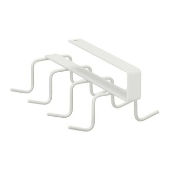 Relaxdays Relaxdays - Perchero Colgante Para Armario, Sin Taladrar, Colgador 8 Ganchos, Perchas Organizadoras, 6,5x10x18 Cm, Blanco