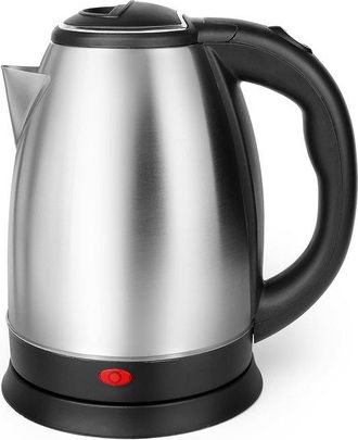 OEM Hervidor El&eacute;ctrico De 1,8 L, Acero Inoxidable, Inal&aacute;mbrico, Base Giratoria De 360&deg;, Apagado Autom&aacute;tico, Preparador De T&eacute; El&eacute;ctrico, 1500 W, Negro
