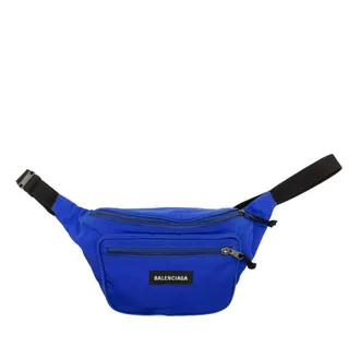 Balenciaga Blue Canvas Fanny Pack (Pre-Owned)