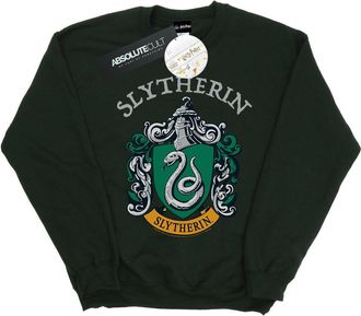 Harry Potter Heren Slytherin Crest Sweatshirt (Bosgroen)