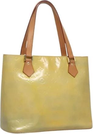 Louis Vuitton Tweedehands leren Louis Vuitton tassen - Dames - Vintage Shopper - Geel - ONE Size - Leer - Vintage