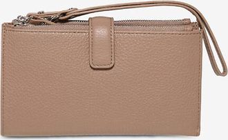 Gianni Chiarini Rechteckige Brieftasche aus genarbtem Leder Dollaro