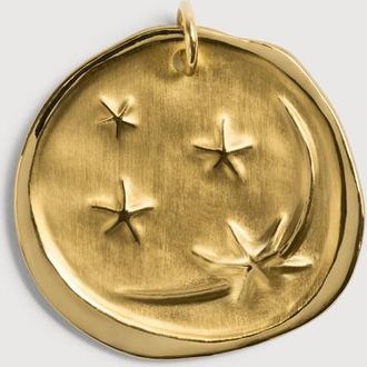 Monica Vinader Gold Cosmic Ancient Coin Pendant