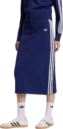 adidas (WMNS) adidas Knitted Skirt Asia Sizing Dark Blue White KW2586