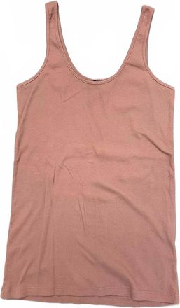 Monrow Womens Classic Layer Tank In Blush