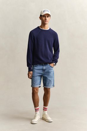 GANT Men Jean Shorts (42) SEMI LIGHT BLUE WORN IN