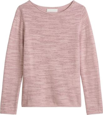 Marc O'Polo Truien & Vesten, Dames, Roze, L, Katoen, Ronde hals gebreid