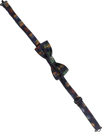 Dolce & Gabbana Silk Geometric Flag Bow Tie - Navy