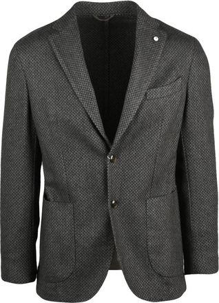 L.B.M. 1911 Giacca Stondata - Heren - Blazers - Zwart - M - Wol - Jassen