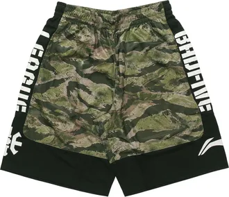 Li-Ning BadFive Basketball Shorts Black Green Camo AAPN041-2